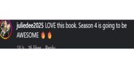Another comment expressing the excitement for the upcoming Reacher Season 4 (Image via Instagram/@alanritchson)